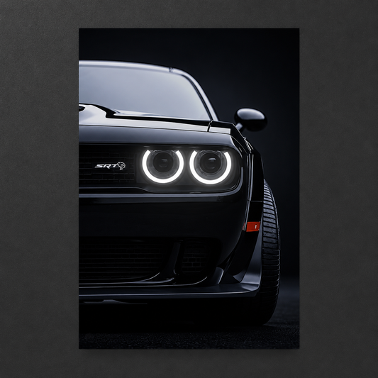 Dodge Challenger SRT Hellcat (Neon Poster)