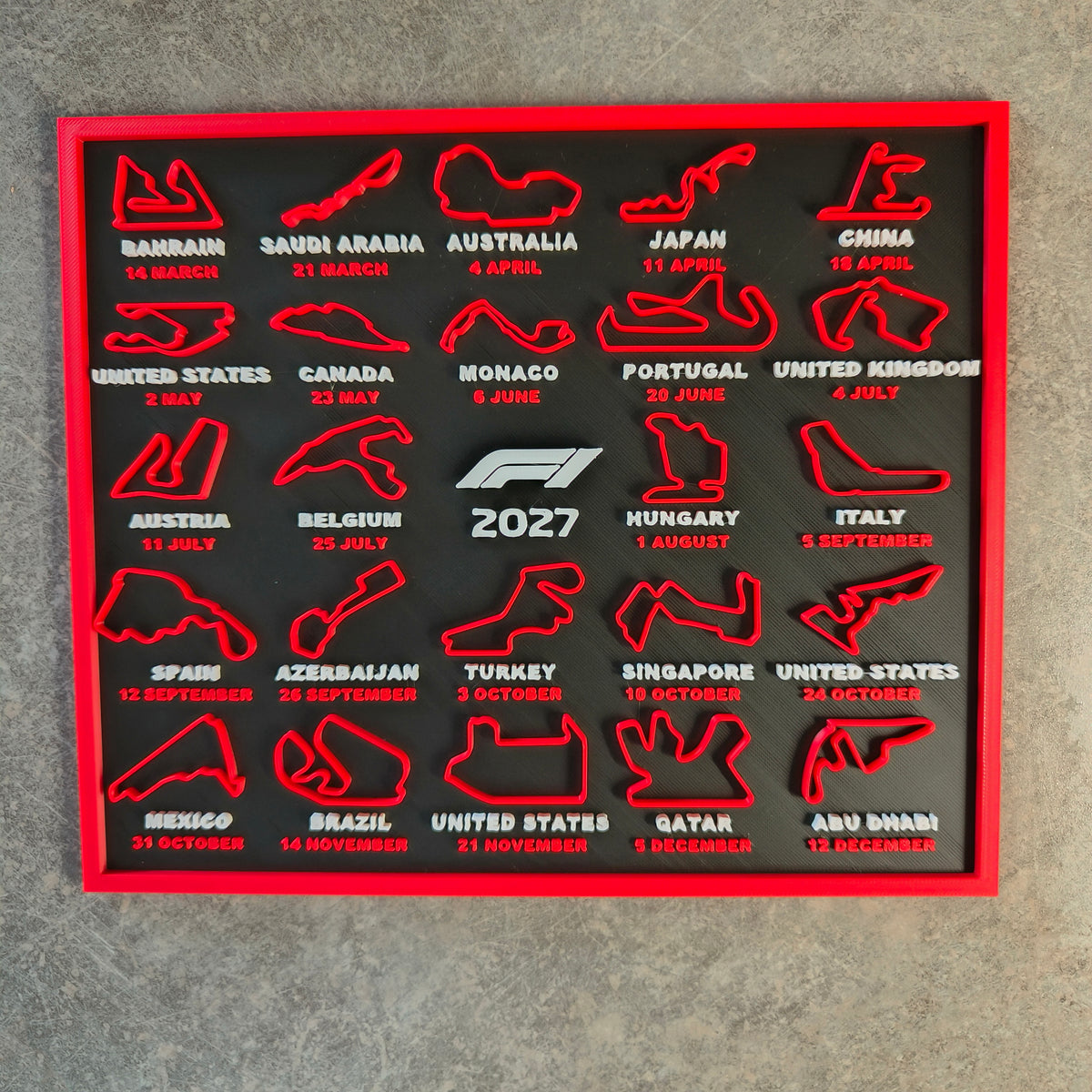 Formula 1 Calendar 2027