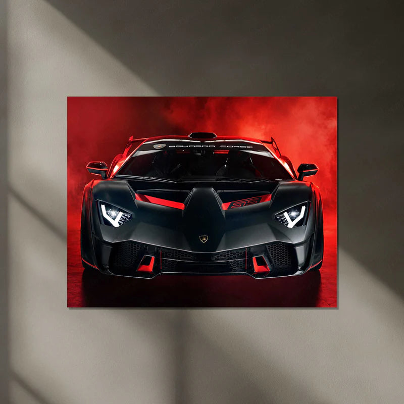 Lamborghini SC18 (Neon Poster)