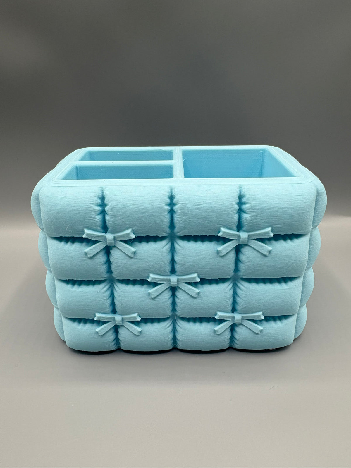 Aesthetic Bow Makeup Organizer