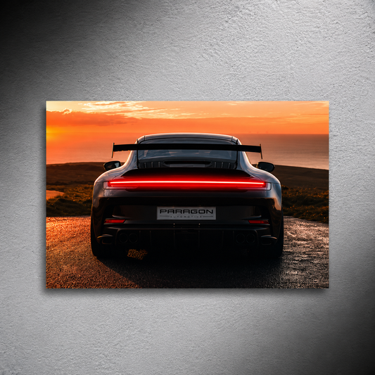 Porsche 911 Sunset (Neon Poster)