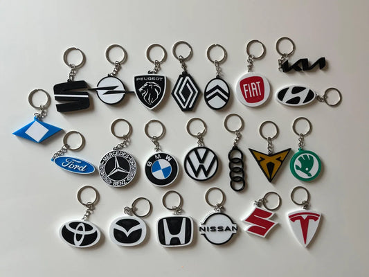 Car Brands Double-Side Keychain