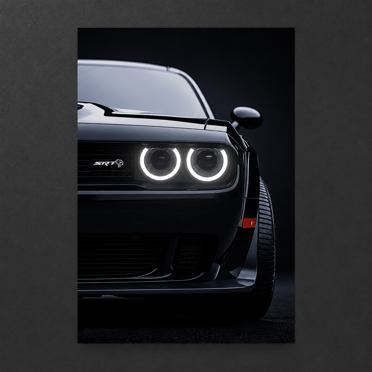 Dodge Challenger SRT Hellcat (Neon Poster)