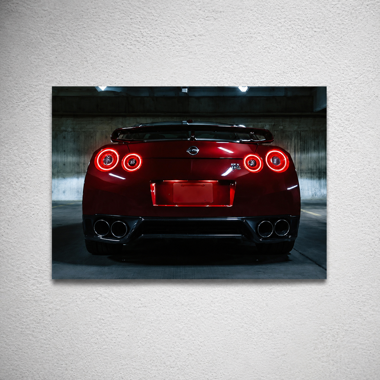 Nissan GTR Red (Neon Poster)