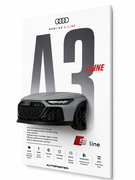3D Car poster