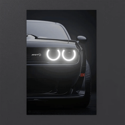 Dodge Challenger SRT Hellcat (Neon Poster)