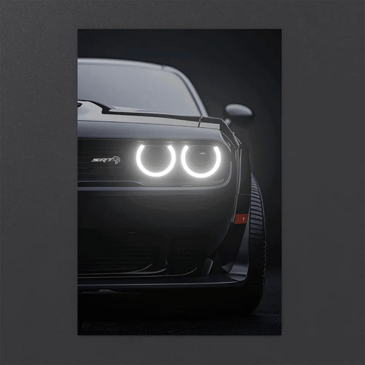 Dodge Challenger SRT Hellcat (Neon Poster)