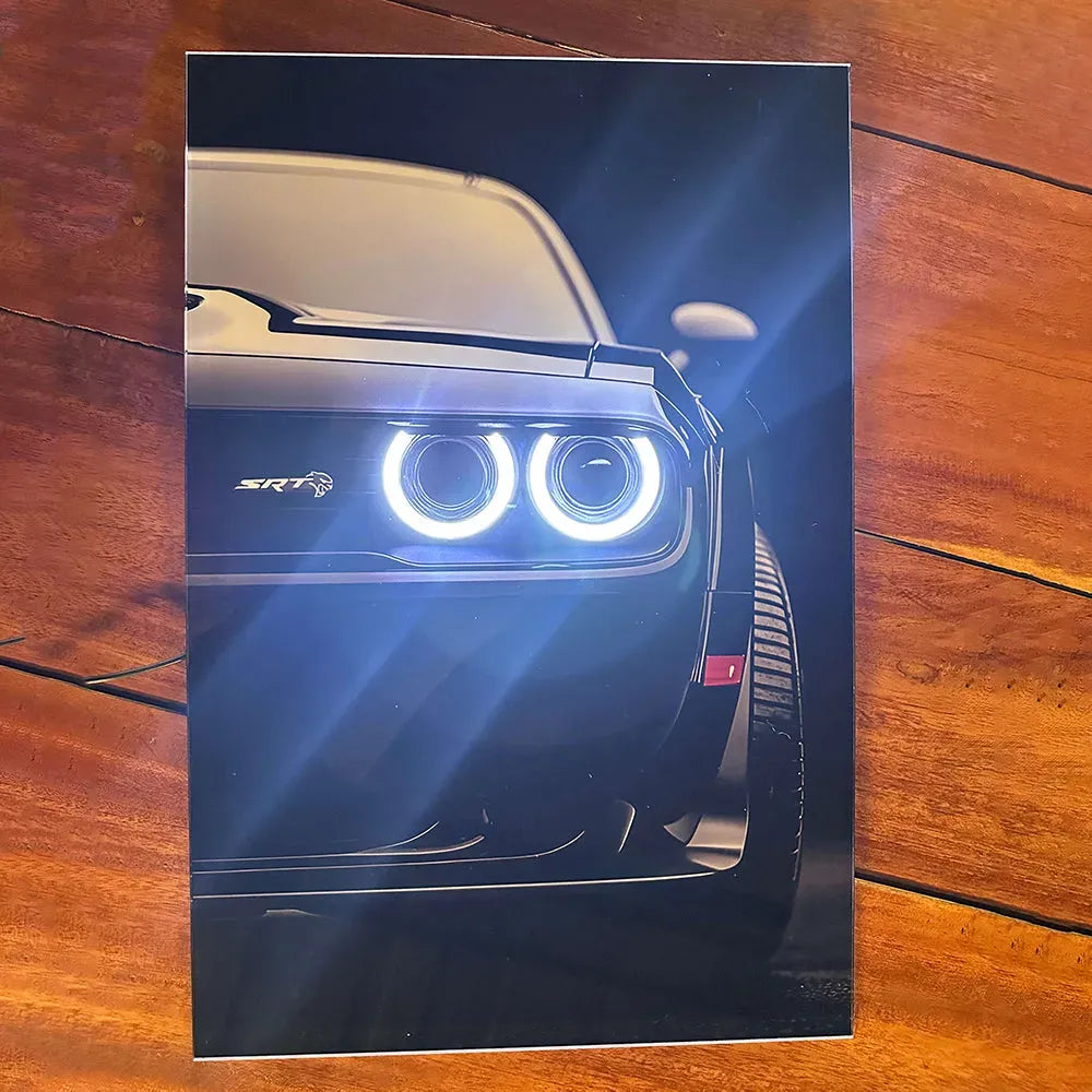 Dodge Challenger SRT Hellcat (Neon Poster)
