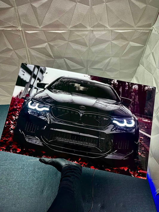 BMW M3 F90 Black (Neon Poster)