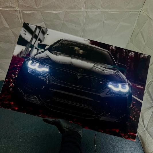 BMW M3 F90 Black (Neon Poster)