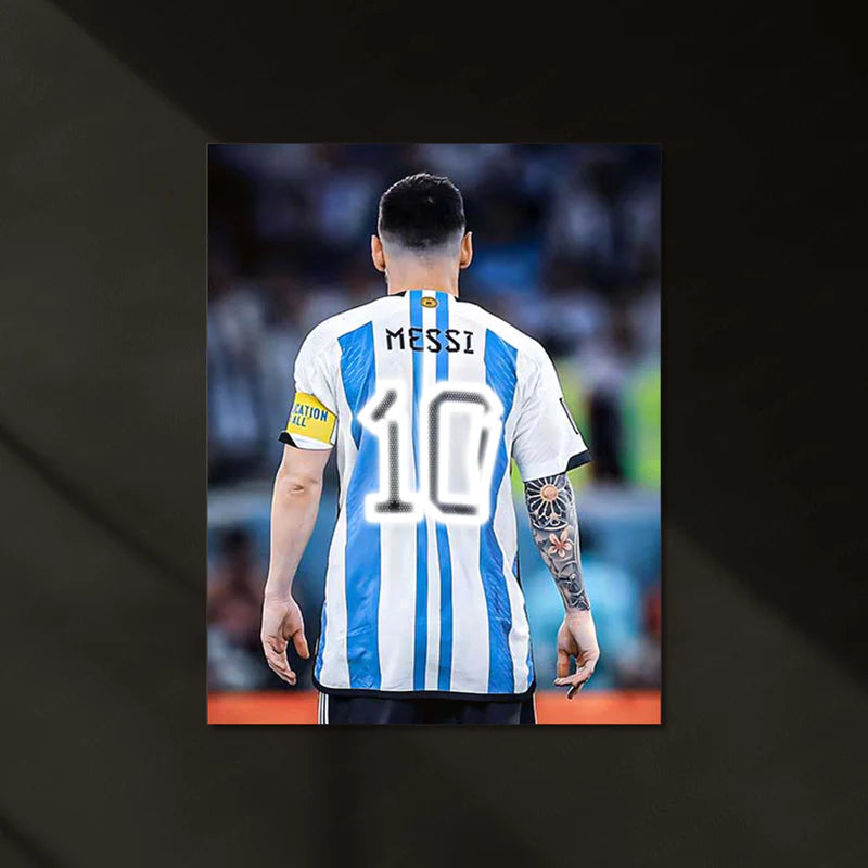 Lionel Messi 10 (Neon Poster)