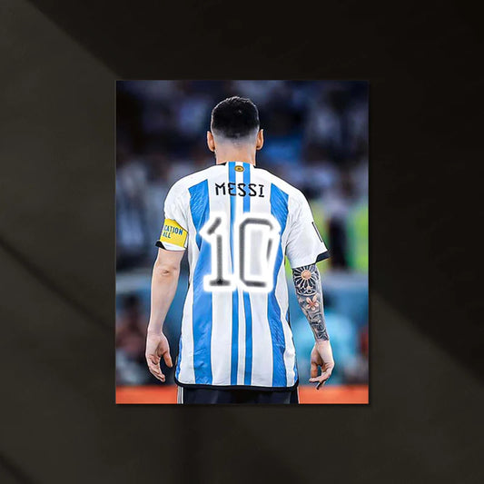 Lionel Messi 10 (Neon Poster)