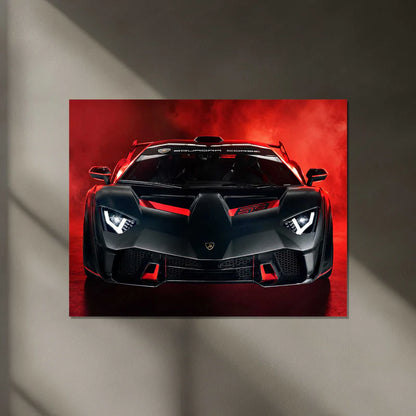 Lamborghini SC18  (Neon Poster)