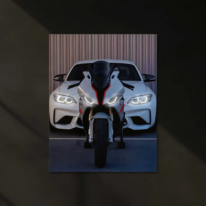 BMW White Edition (Neon Poster)