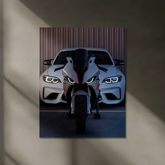 BMW White Edition (Neon Poster)