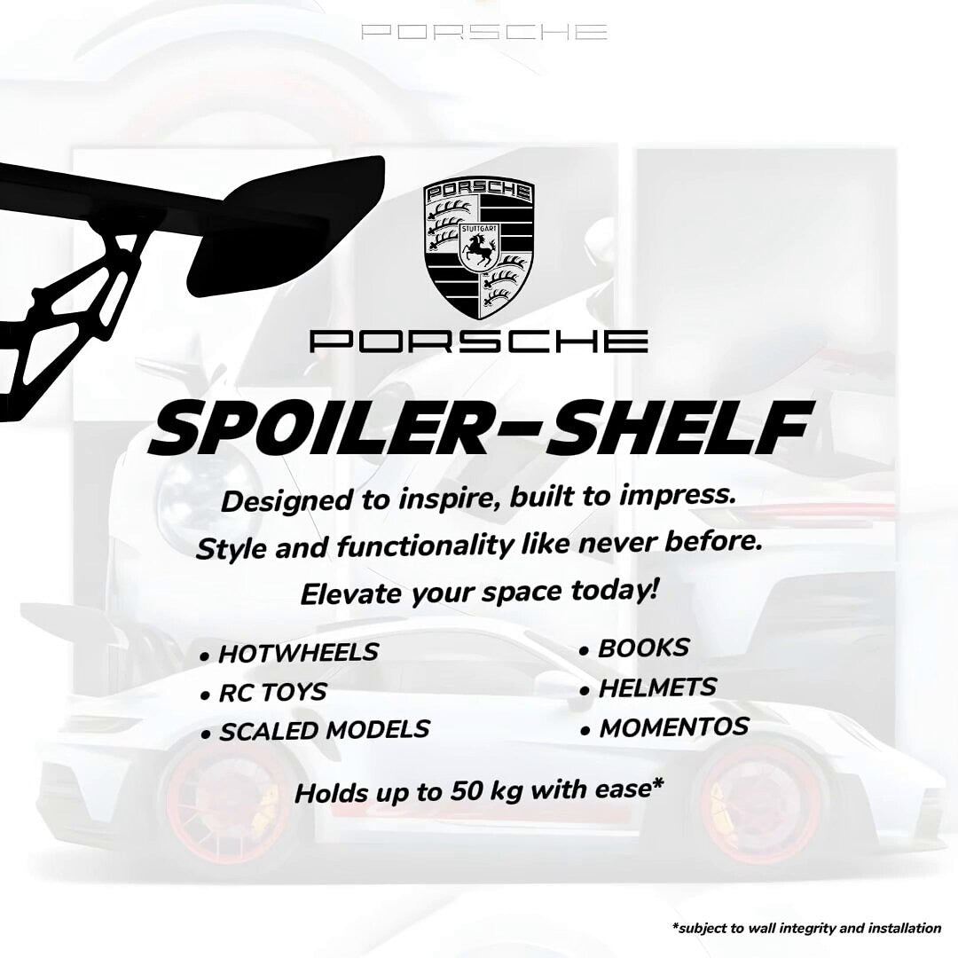 Porsche GT3 Spoiler Shelf