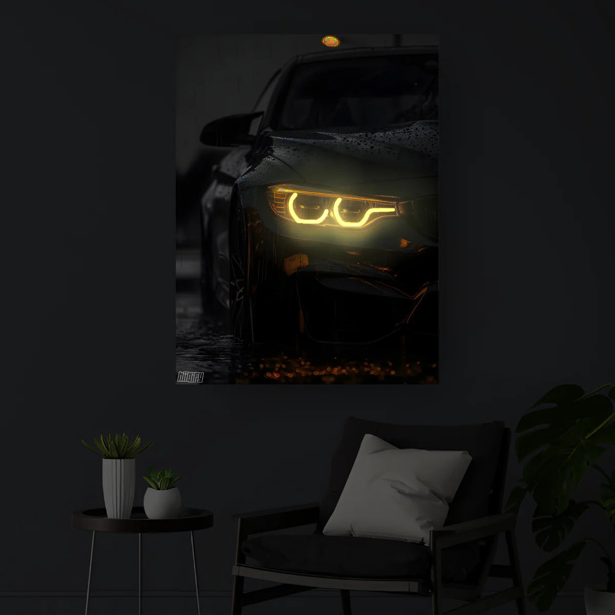 BMW M3 F30 (Neon Poster)
