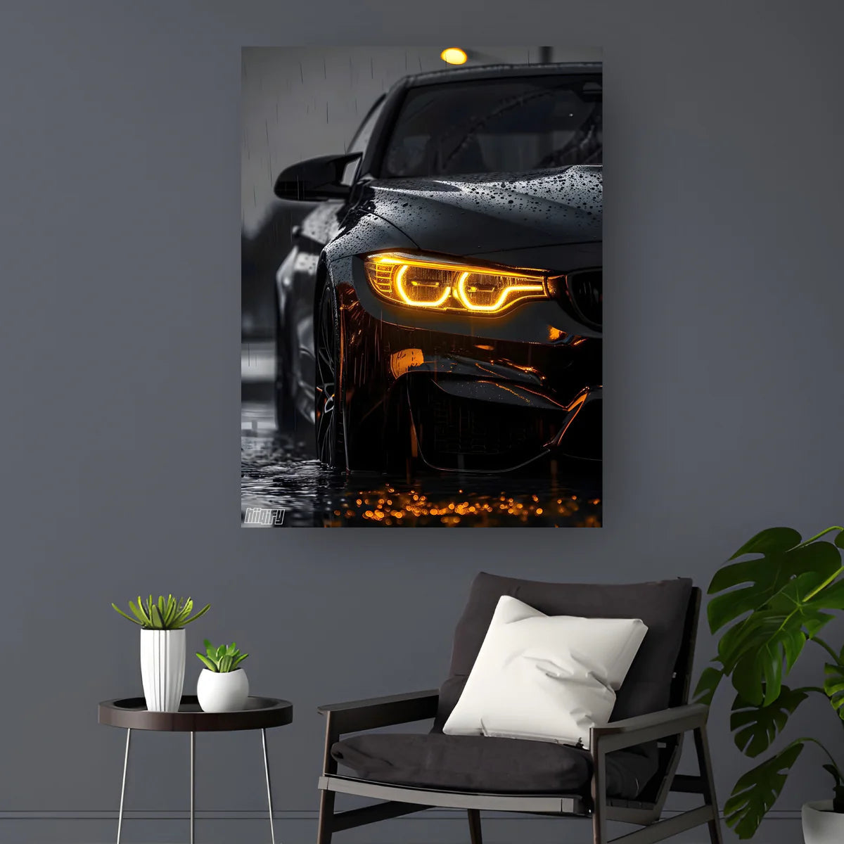 BMW M3 F30 (Neon Poster)