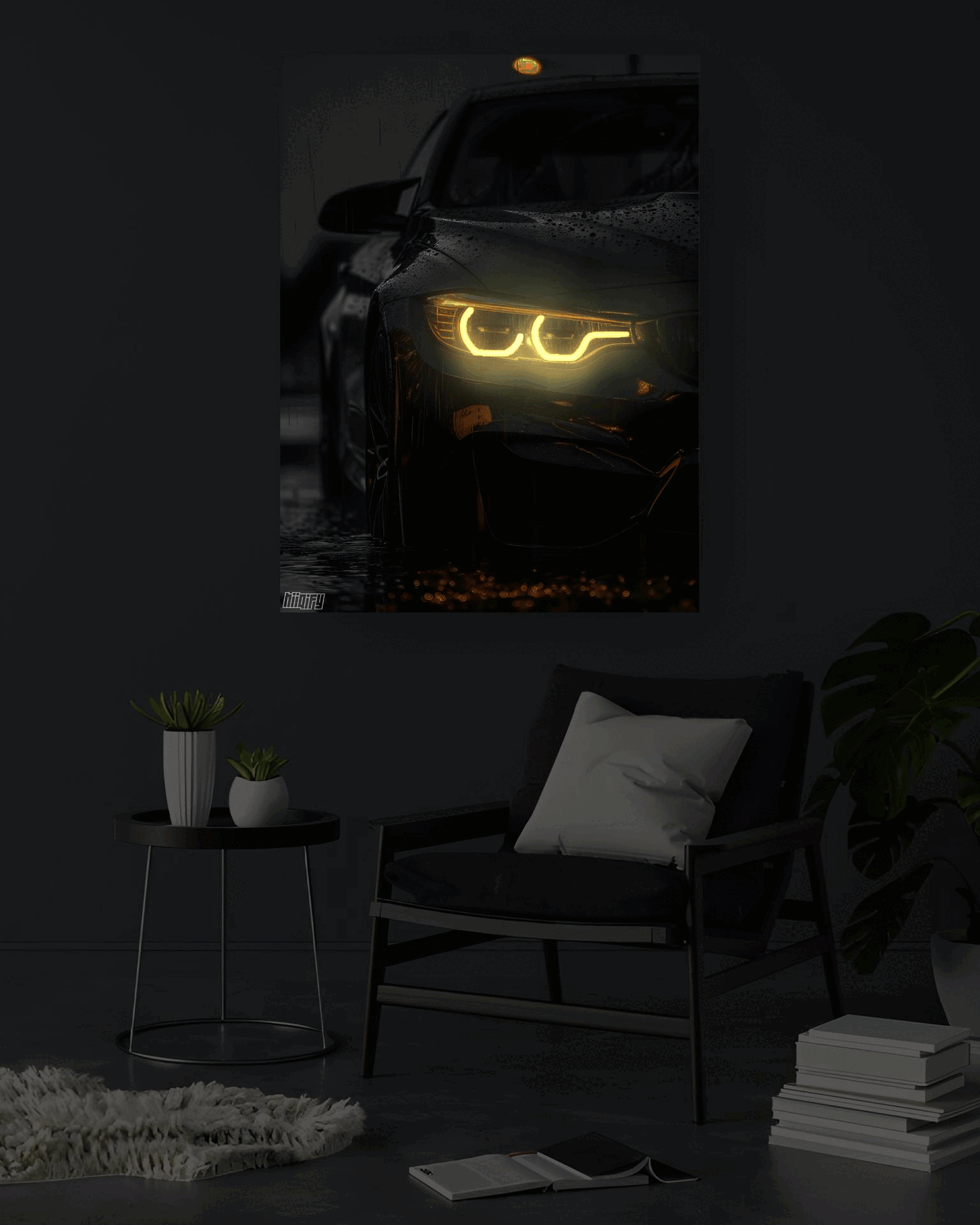 BMW M3 F30 (Neon Poster)