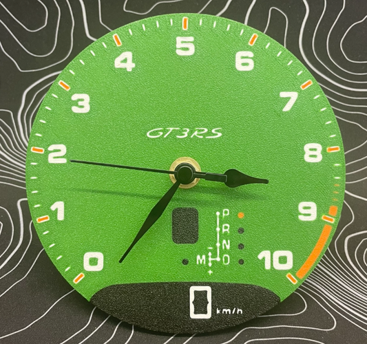 Porsche GT3RS Tachometer Clock