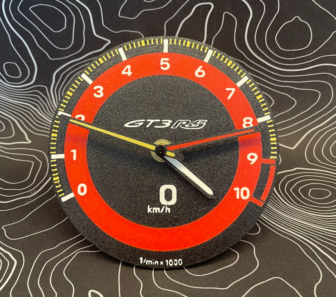 Porsche GT3RS Tachometer Clock